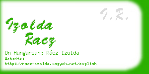 izolda racz business card