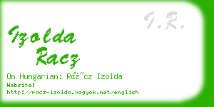 izolda racz business card